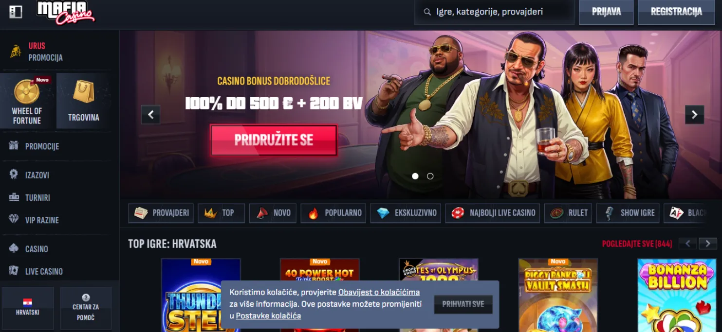 Mafia Casino Screen